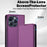 LC.IMEEKE L1 Series for iPhone 14 Pro Case PU Leather Wallet Stand Protective Phone Cover - Purple - 4