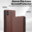 LC.IMEEKE L1 Series for iPhone XS Max Case PU Leather Wallet Stand Protective Phone Cover - Brown - 4