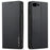 LC.IMEEKE L1 Series for iPhone 8 Plus / 7 Plus Case PU Leather Wallet Stand Protective Phone Cover - Black - 1