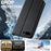 LC.IMEEKE L1 Series for iPhone 8 Plus / 7 Plus Case PU Leather Wallet Stand Protective Phone Cover - Black - 6