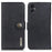 KHAZNEH For Samsung Galaxy A06 4G Wallet Case Cowhide Texture Leather Flip Phone Cover - Black - 1