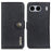 KHAZNEH For OnePlus Nord 4 Wallet Case Cowhide Texture Leather Flip Phone Cover - Black - 1