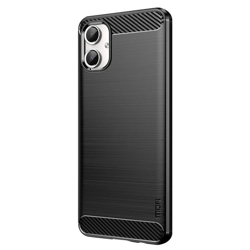 MOFI JK TPU Series-1 For Samsung Galaxy A06 4G Case Carbon Fiber Texture TPU Soft Phone Cover - Black - 2