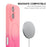 ENAKY HAT PRINCE For iPhone 16 Case Silicone Cover Lens Protection - Pink+Rose - 2