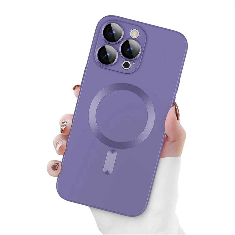 ENKAY HAT PRINCE For iPhone 16 Case Compatible with MagSafe Scratch Proof TPU Phone Shell - Purple - 6