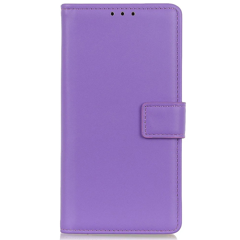 For Samsung Galaxy A16 5G / A16 4G Case Card Slots PU Leather Flip Stand Phone Cover - Purple - 6