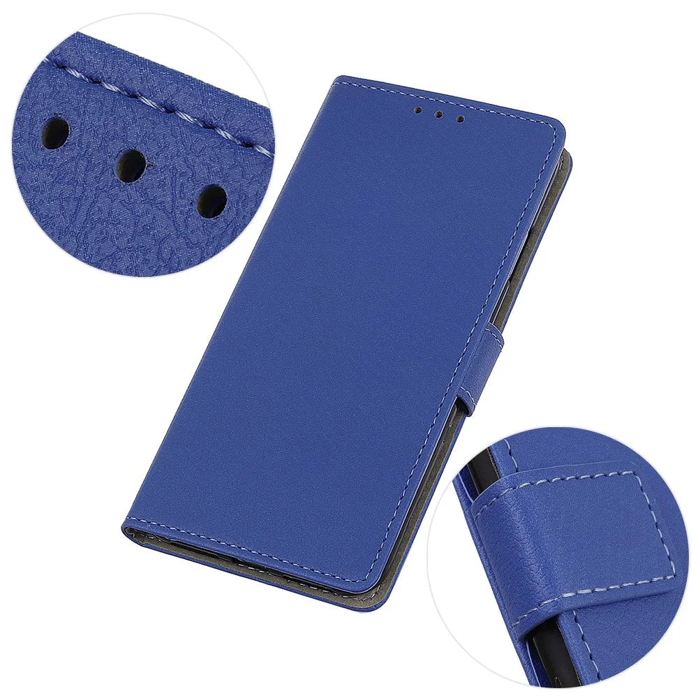 For OnePlus Nord 4 Case PU Leather Stand Wallet Phone Cover - Blue - 4