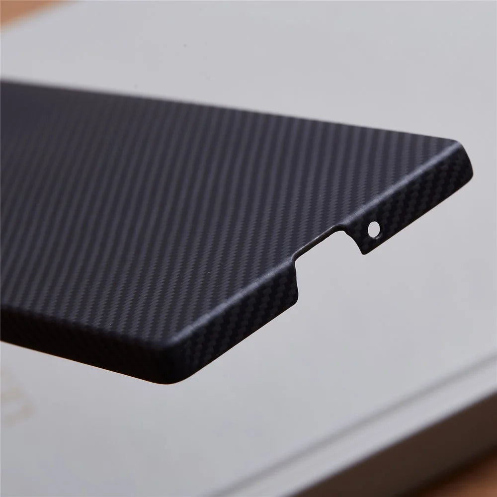 For Samsung Galaxy Z Fold6 5G Case 600D Fine Texture Aramid Fiber Phone Cover with Metal Lens Frame - Black - 5