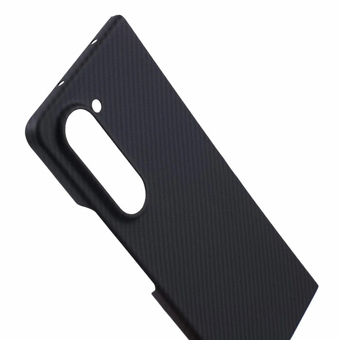 For Samsung Galaxy Z Fold6 5G Case 600D Fine Texture Aramid Fiber Phone Cover - Black - 6