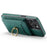 MAGKING K1 Series For iPhone 16 Pro Max Magnetic Case PC+TPU+PU Phone Cover with Card Holder Kickstand - Green - 3