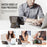 MAGKING K1 Series For iPhone 15 Pro Magnetic Case PC+TPU+PU Phone Cover with Card Holder Kickstand - Coffee - 5