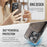 MAGKING K1 Series For iPhone 15 Pro Magnetic Case PC+TPU+PU Phone Cover with Card Holder Kickstand - Coffee - 6