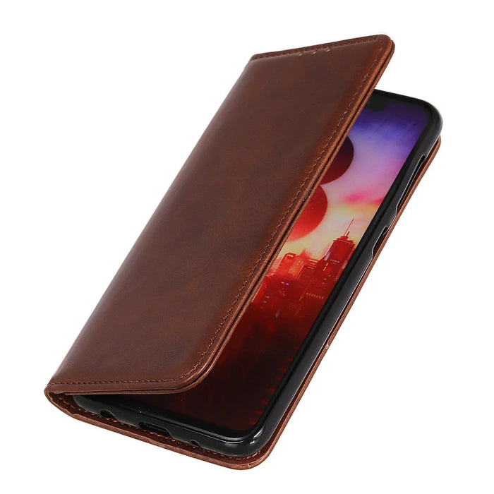 For OnePlus Nord 4 Case Split Leather Flip Wallet Phone Cover - Coffee - 5
