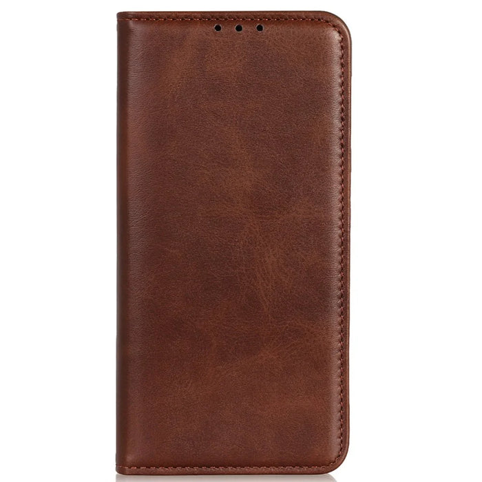 For OnePlus Nord 4 Case Split Leather Flip Wallet Phone Cover - Coffee - 6