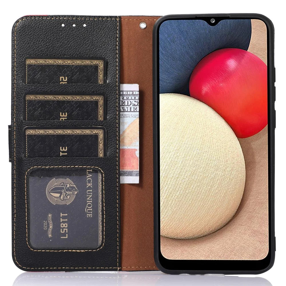 KHAZNEH For OnePlus Nord 4 Case RFID Blocking Wallet PU Leather Phone Cover - Black - 4