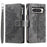 Style 006 For Google Pixel 9 Pro XL Wallet Case PU Leather Phone Cover Mandala Flower Pattern - Grey - 7