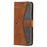 For Google Pixel 9 Pro XL Leather Case Splicing Stitching Wallet Stand Phone Cover with Strap - Brown - 4