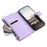 Style 012 for Google Pixel 9 / 9 Pro Case Zipper Wallet PU Leather Rhombus Grid Phone Cover - Purple - 5