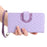 Style 012 for Google Pixel 9 / 9 Pro Case Zipper Wallet PU Leather Rhombus Grid Phone Cover - Purple - 6