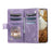 Style 005 For Google Pixel 9 / 9 Pro Wallet Case Rhombus PU Leather Zipper Phone Cover - Purple - 2