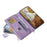 Style 005 For Google Pixel 9 / 9 Pro Wallet Case Rhombus PU Leather Zipper Phone Cover - Purple - 5