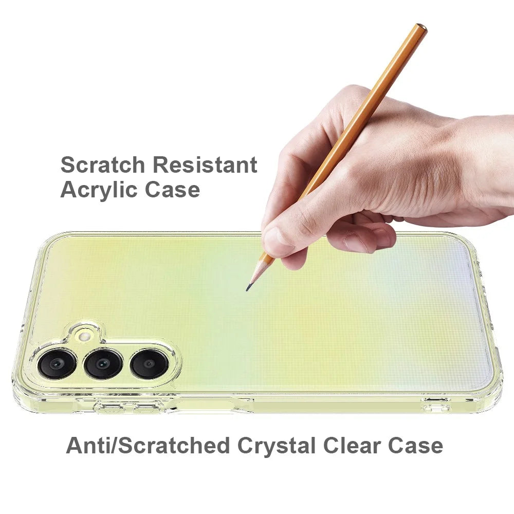 For Samsung Galaxy A16 5G / A16 4G Clear Phone Case TPU+Acrylic Shockproof Phone Back Cover - 4