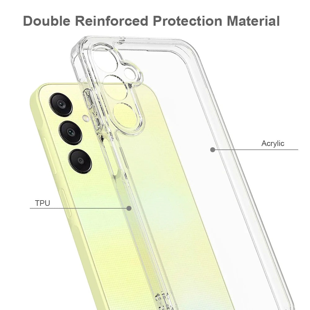 For Samsung Galaxy A16 5G / A16 4G Clear Phone Case TPU+Acrylic Shockproof Phone Back Cover - 7