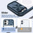 For iPhone 16 Clear Phone Case Compatible with MagSafe PC Cover with Camera Lens Slider - Navy Blue - 4