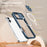 For iPhone 16 Clear Phone Case Compatible with MagSafe PC Cover with Camera Lens Slider - Navy Blue - 6