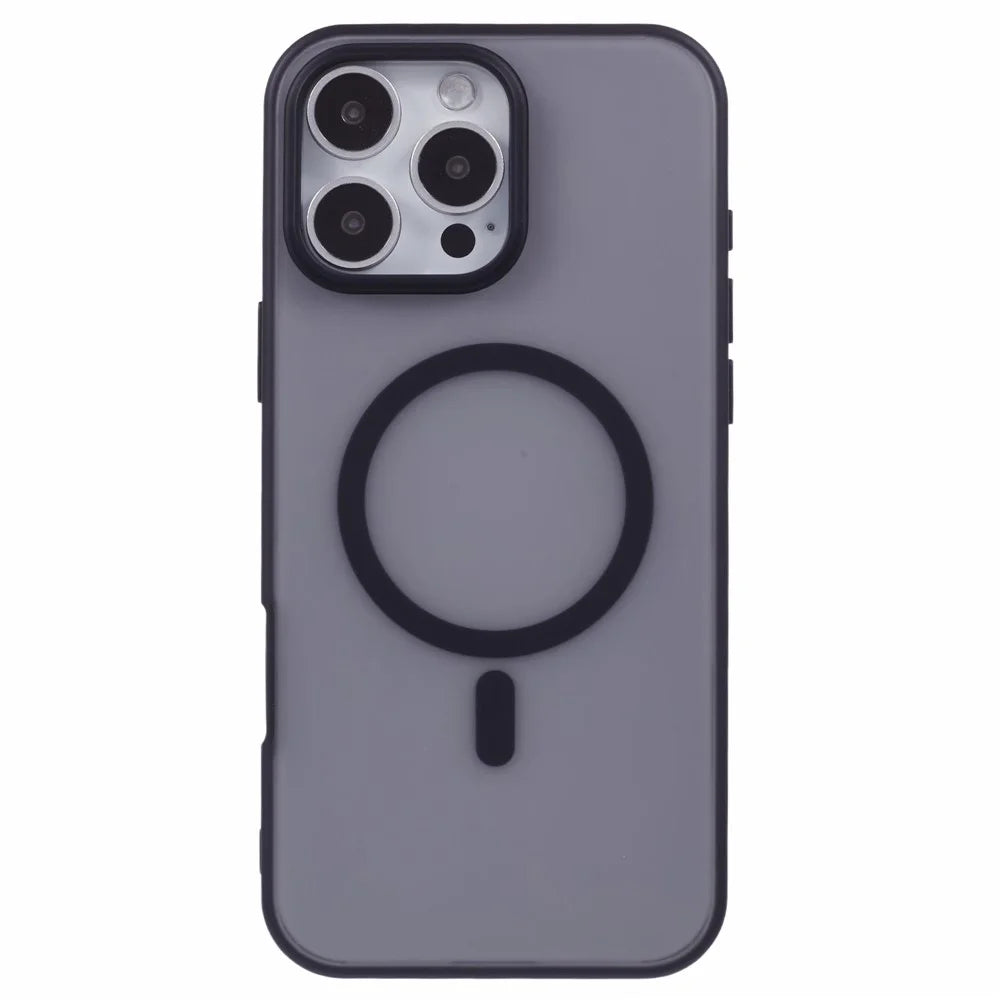 X-LEVEL For iPhone 16 Pro Magnetic Case PC+TPU Matte Anti-Drop Cell Phone Cover - Black - 3