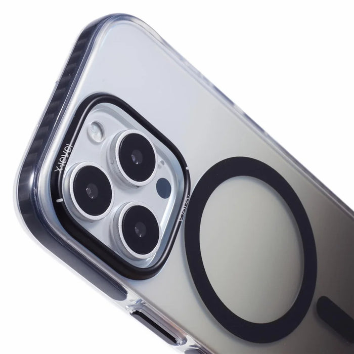 X-LEVEL For iPhone 16 Pro Case Compatible with MagSafe TPU Gradient Phone Cover - Black - 6