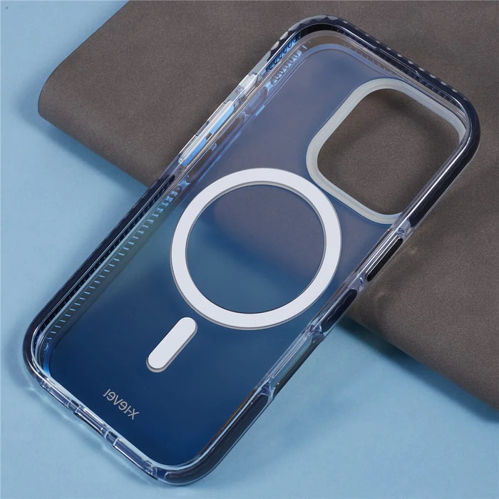 X-LEVEL For iPhone 16 Pro Case Compatible with MagSafe TPU Gradient Phone Cover - Black - 7