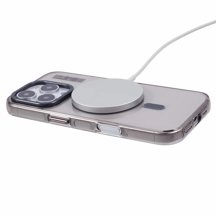 YOUNGKIT For iPhone 16 Pro Max Case Compatible with MagSafe Clear PC Phone Cover - Transparent Black - 4