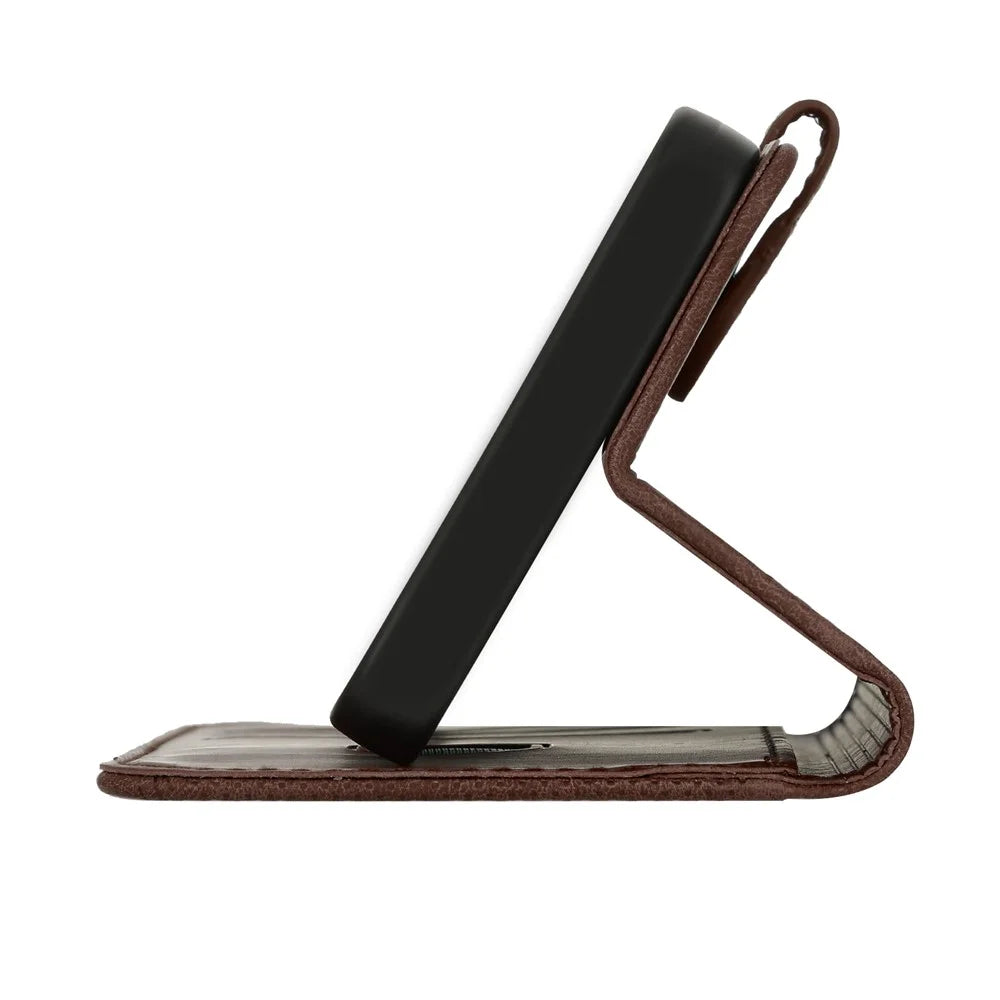 For Sony Xperia 1 VI Leather Wallet Case Butterfly Flower Imprinted Phone Cover with Strap - Brown - 5