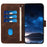 For iPhone 16 Pro Leather Wallet Case Butterfly Flower Imprinted Phone Cover with Strap - Brown - 2