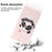 For Samsung Galaxy A16 5G / A16 4G Case Pattern Printing Leather Wallet Phone Cover - Love Heart Panda - 5
