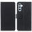 For Samsung Galaxy A16 5G / A16 4G Case PU Leather Stand Wallet Phone Cover - Black - 1