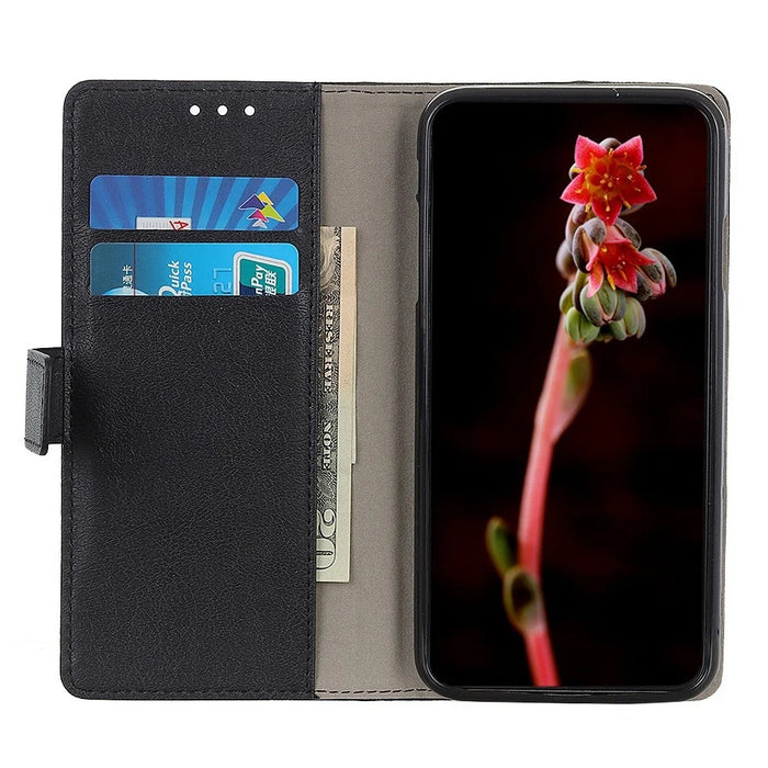 For Samsung Galaxy A16 5G / A16 4G Case PU Leather Stand Wallet Phone Cover - Black - 2