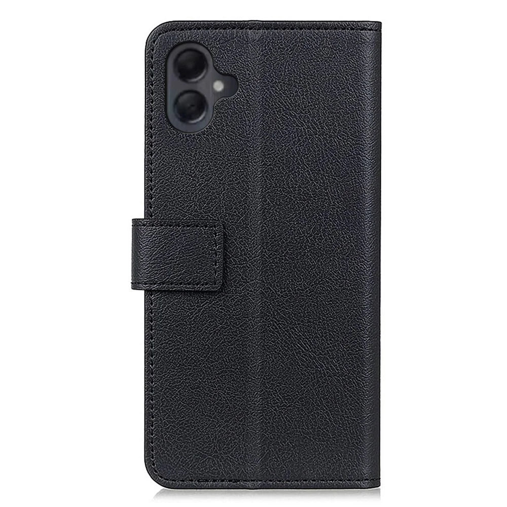 For Samsung Galaxy A06 4G Case PU Leather Stand Wallet Phone Cover - Black - 7
