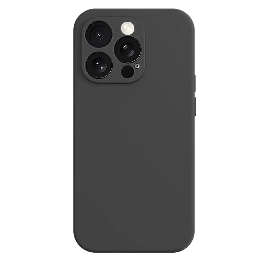 For iPhone 16 Pro Magnetic Case Shockproof Soft TPU Phone Cover - Black - 1