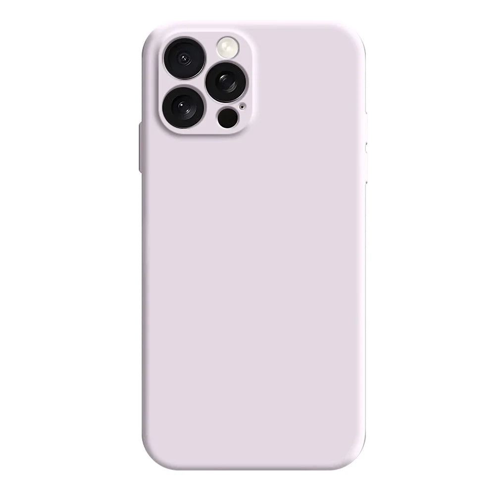 For iPhone 15 Pro Max Magnetic Case Shockproof Soft TPU Phone Cover - Light Purple - 1