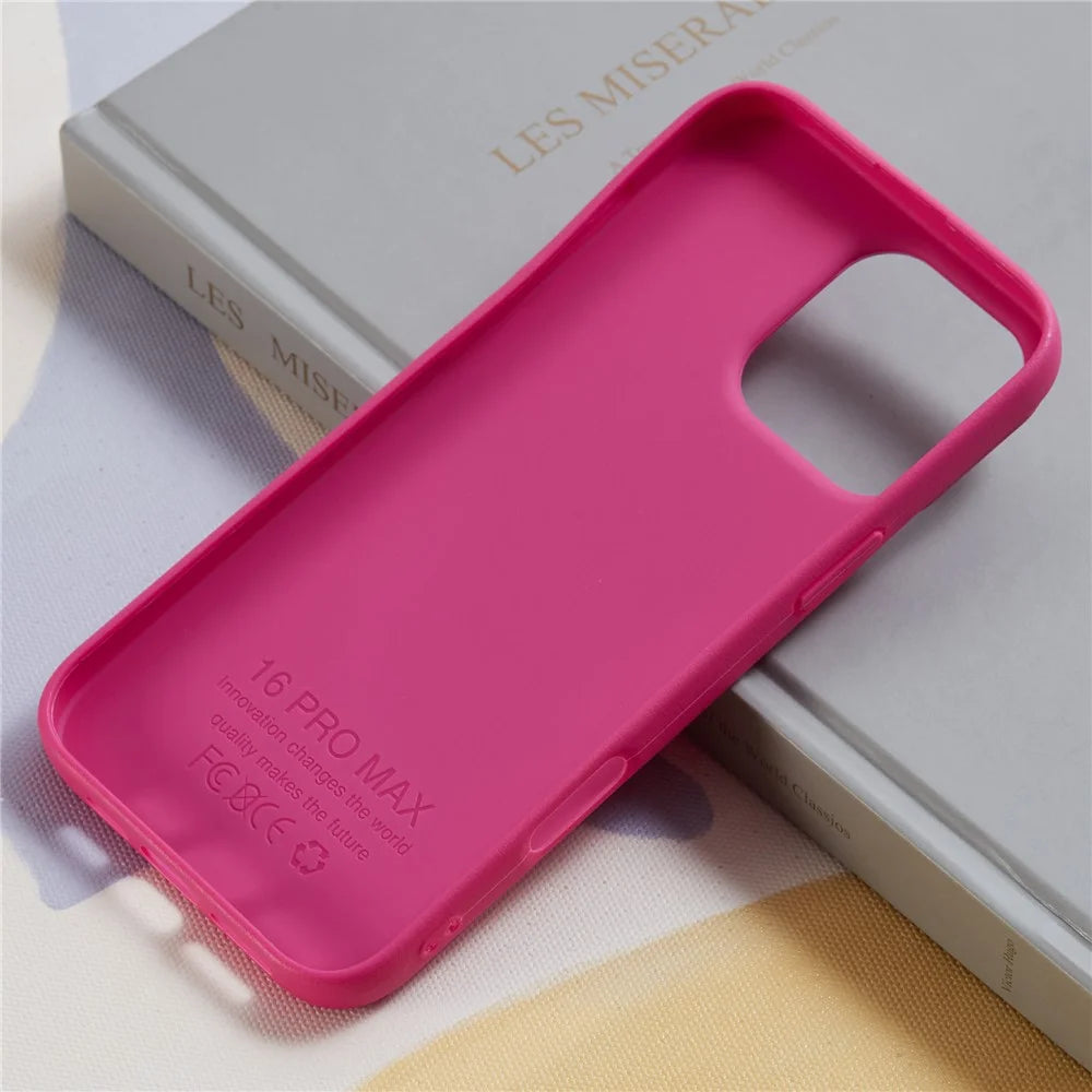 For iPhone 13 Pro Case Litchi Texture TPU Shockproof Phone Cover - Rose - 4