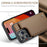 For iPhone 16 Pro Phone Case CASEME C22 Leather Back Cover with RFID Blocking Card Slots - Brown - 7