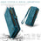 For iPhone 16 Pro Max Phone Cases CASEME 008 Leather Cover with Detachable Wallet and Strap - Blue - 7