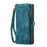 For iPhone 16 Pro Phone Cases CASEME 008 Leather Cover with Detachable Wallet and Strap - Blue - 4