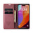 CASEME 013 Series For iPhone 16 Pro Max Case Card Holder Stand Leather Phone Cover - Red - 2