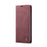 CASEME 013 Series For iPhone 16 Pro Max Case Card Holder Stand Leather Phone Cover - Red - 4