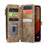 For iPhone 16 Pro Max Phone Cases with Strap CASEME C30 Zipper Multiple Card Holder PU Leather Cover - Brown - 2
