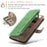 For iPhone 16 Pro Max Phone Cases with Strap CASEME C30 Zipper Multiple Card Holder PU Leather Cover - Brown - 6
