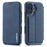 LC.IMEEKE For iPhone 16 Case Card Holder Stand Leather Phone Cover - Blue - 1